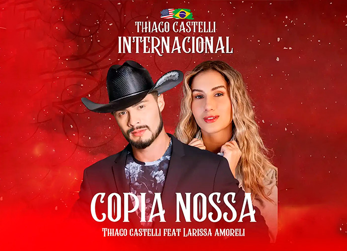Trilha sonora perfeita à vista: Thiago Castelli lança “Cópia Nossa” em parceria com Larissa Amoreli e alça canção ao status de candidata a tema de novela
